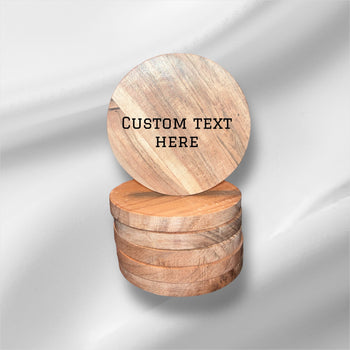 Round Wood Coaster